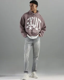 Grey Tapered Fit Stretch Jeans