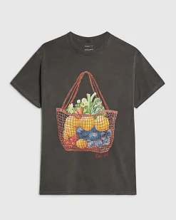 Grey Washed Fruit Basket T-Shirt