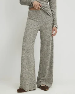Grey Wide Leg Trousers