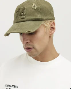 Khaki 74 Distressed Cap