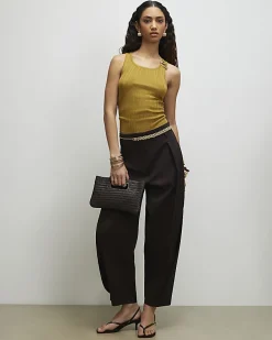 Khaki Buckle Knitted Vest