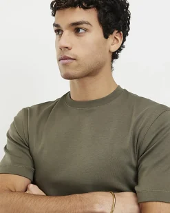 Khaki Essential Slim Fit Midweight T-Shirt