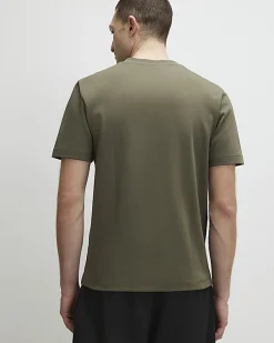 Khaki Essential Slim Fit V Neck T-Shirt
