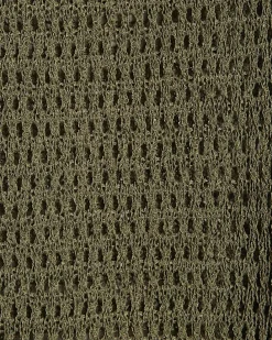Khaki Open Stitch Knitted Trousers