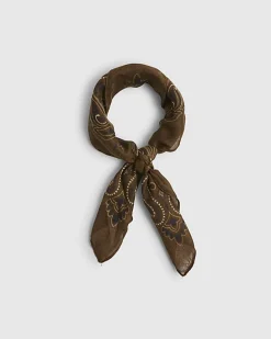 Khaki Paisley Bandana