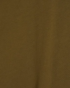 Khaki Premium Ruched Shoulder T-shirt