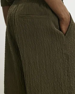 Khaki RI Studio Pleated Shorts