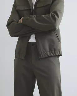 Khaki Skinny Fit Comfort Stretch Trousers