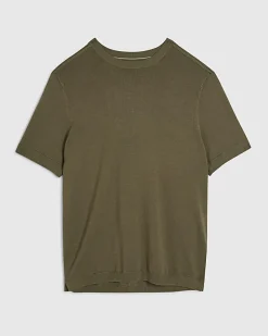 Khaki Slim Fit Essential Knit T-shirt