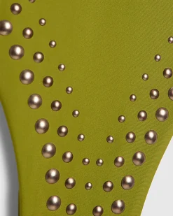 Khaki Studded Swimsuit