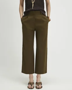 Khaki Tailored Culottes