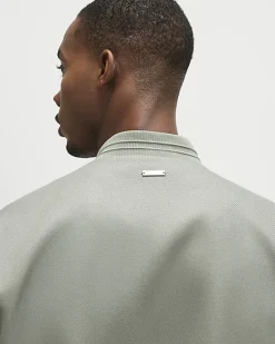 Khaki Twill Bomber Jacket