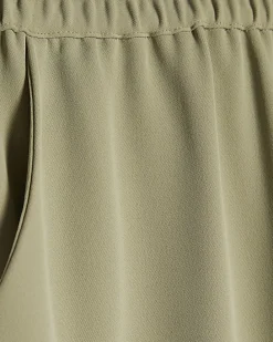 Khaki Wide Leg Trousers