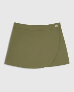 Khaki Wrap Skort