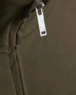 Khaki Zip Up Sweatshirt