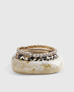 Marble Rhinestone Bracelet Multipack