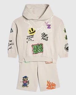 Mini Boys Beige Year Zero Graffiti Set