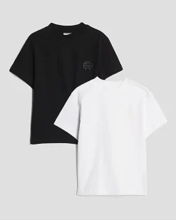 Mini Boys Black Pack Of 2 RI T-Shirts