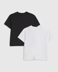 Mini Boys Black RR Pack Of 2 T-Shirts