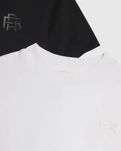 Mini Boys Black RR Pack Of 2 T-Shirts