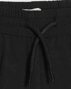 Mini Boys Black Zip Cargo Shorts