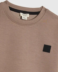 Mini Boys Brown Luminis Badge T-Shirt Set