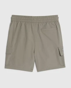Mini Boys Grey Zip Cargo Shorts
