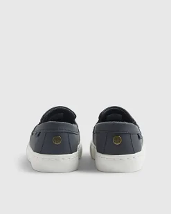 Mini Boys Navy Loafers