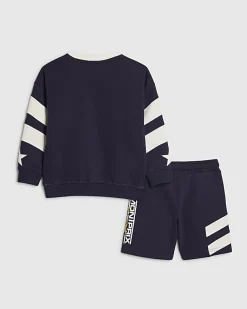 Mini Boys Navy MontPrix Sweatshirt Set