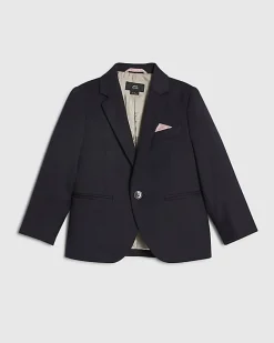 Mini Boys Navy Tailored Suit Jacket