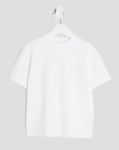 Mini Boys White Luminis Back Print T-Shirt