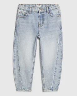Mini Girls Blue Barrel Jeans