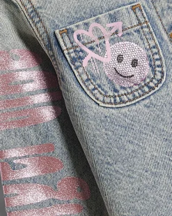 Mini Girls Blue Sassy Era Denim Jacket