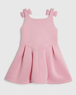 Mini Girls Pink Bow Dress