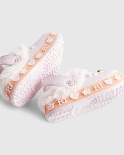Mini Girls Pink Light Up Clogs