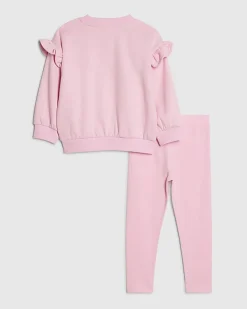 Mini Girls Pink Little Cutie Sweatshirt Set