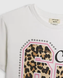 Mini Girls White Six Seven 67 T-Shirt