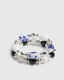 Multi Colour 2 Pack Stretch Bracelets