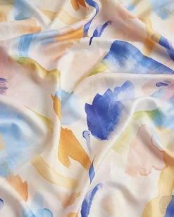 Multi Colour abstract print scarf