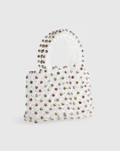 Multi Colour Diamante Beaded Clutch Bag