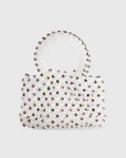 Multi Colour Diamante Beaded Clutch Bag