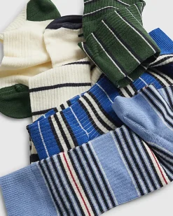 Multi Colour Stripe Pack Of 5 Socks