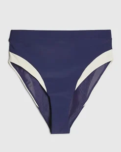 Navy Colour Block High Waisted Shaping Brief
