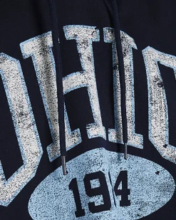 Navy Long Sleeve Ohio Cropped Hoodie