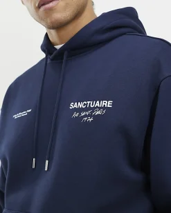 Navy Oversized Fit Sanctuaire Hoodie
