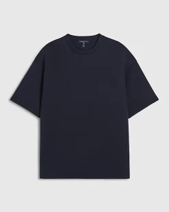 Navy Oversized Premium Crew Neck T-Shirt