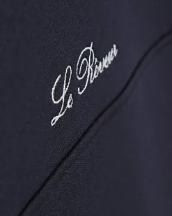 Navy Oversized Premium Embroidered Sweatshirt