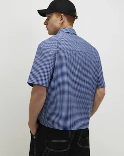 Navy Regular Fit 76 Check Shirt