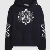 Navy Regular Fit Baroque Embroidered Hoodie
