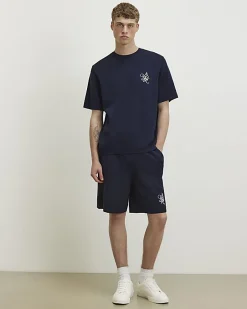 Navy Regular Fit Knitted T-Shirt